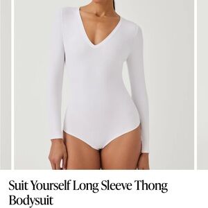 NWT SPANX Long Sleeve Bodysuit Large